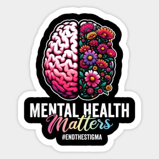 End the Stigma Mental Health Awareness Sticker